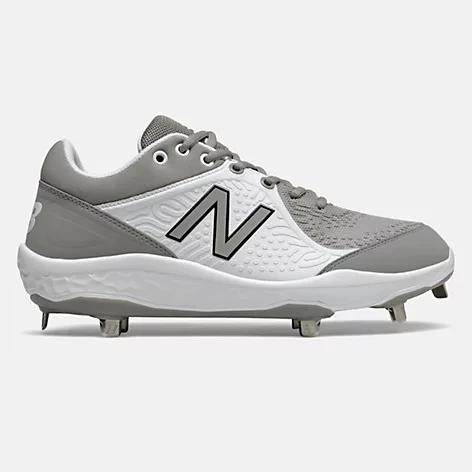 New Balance – Grey/White Low-Cut L3000v5 Metal Spikes (L3000TG5) 1 New Balance – Grey/White Low-Cut L3000v5 Metal Spikes (L3000TG5)