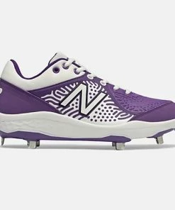 New Balance – White/Purple Low-Cut L3000v5 Metal Spikes (L3000WP5)