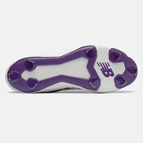 New Balance – White/Purple Low-Cut L3000v5 Metal Spikes (L3000WP5) 4 New Balance – White/Purple Low-Cut L3000v5 Metal Spikes (L3000WP5) - Image 4