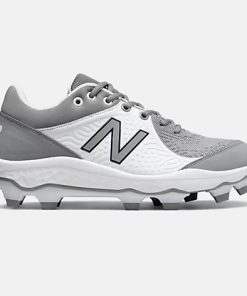 New Balance – Men’s Grey/White 3000v5 Fresh Foam Molded Cleat (PL3000G5)