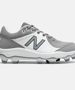 New Balance – Men’s Grey/White 3000v5 Fresh Foam Molded Cleat (PL3000G5)