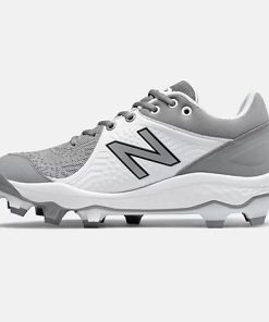 New Balance – Men’s Grey/White 3000v5 Fresh Foam Molded Cleat (PL3000G5) -Wilson Shop PL3000G5 3