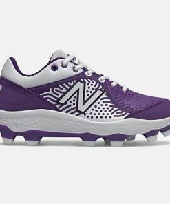 New Balance – Men’s White/Purple 3000v5 Fresh Foam Molded Cleat (PL3000P5)