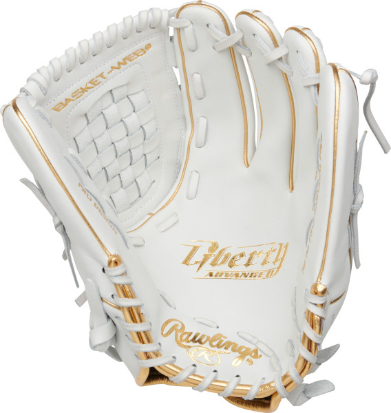Rawlings Liberty Advanced 12.5″ Fastpitch Glove – White/Gold (RLA125KRG) Rawlings Liberty Advanced 12.5″ Fastpitch Glove – White/Gold (RLA125KRG) -Wilson Shop RLA125KRG 3