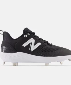 New Balance Black/White L3000v6 Metal Spikes