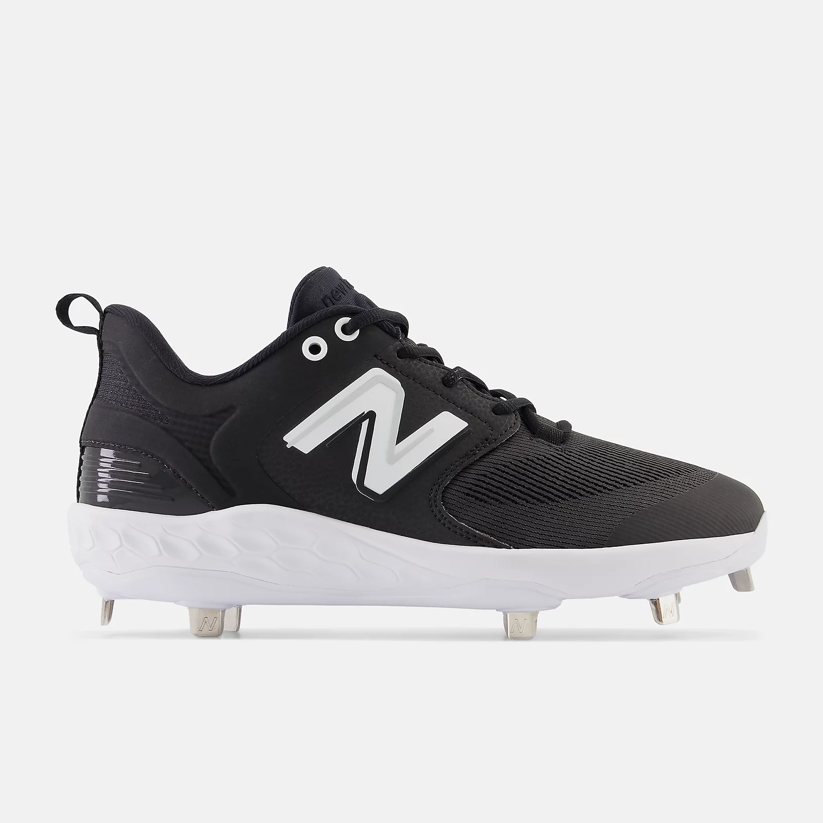New Balance Black/White L3000v6 Metal Spikes 1 New Balance Black/White L3000v6 Metal Spikes