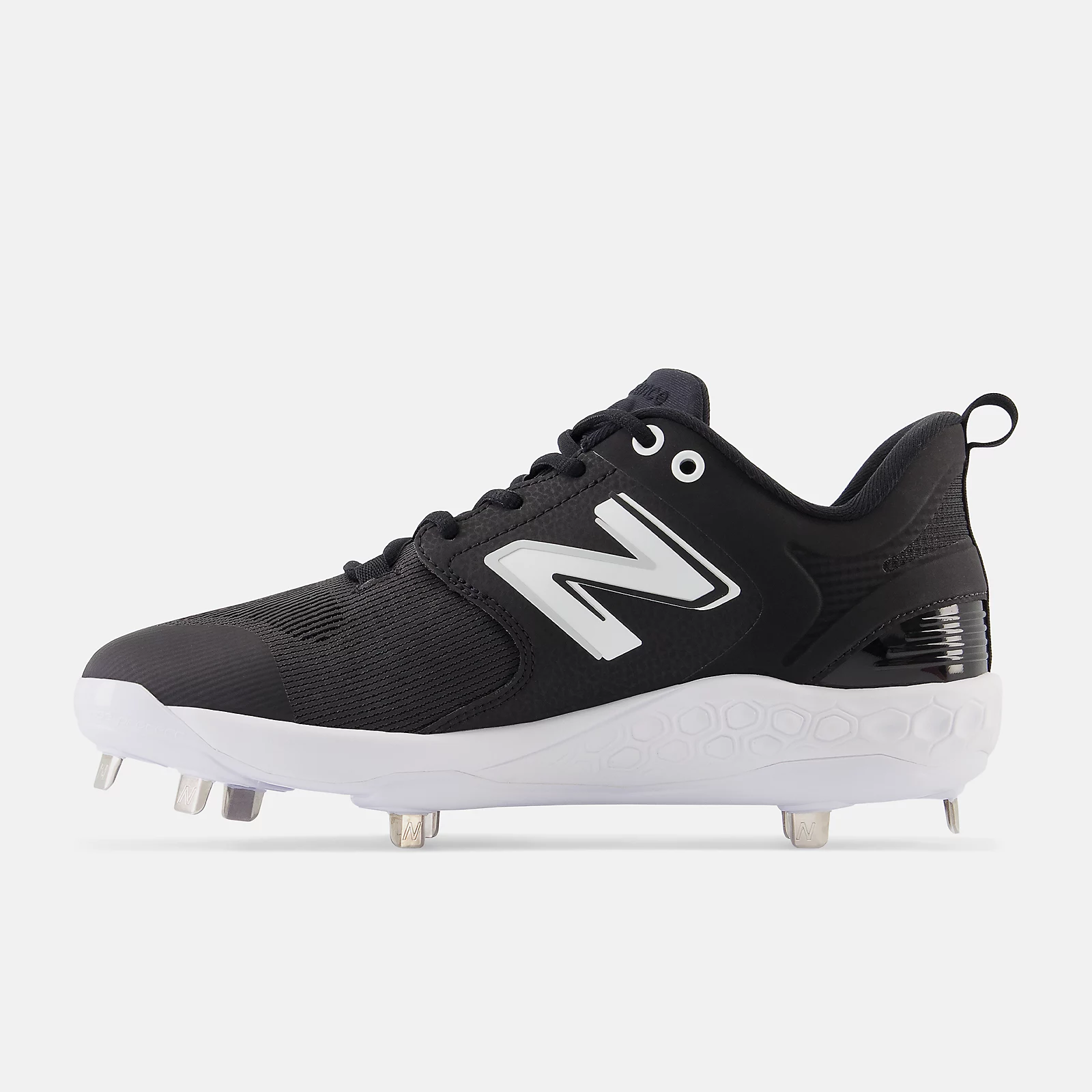 New Balance Black/White L3000v6 Metal Spikes 3 New Balance Black/White L3000v6 Metal Spikes - Image 3