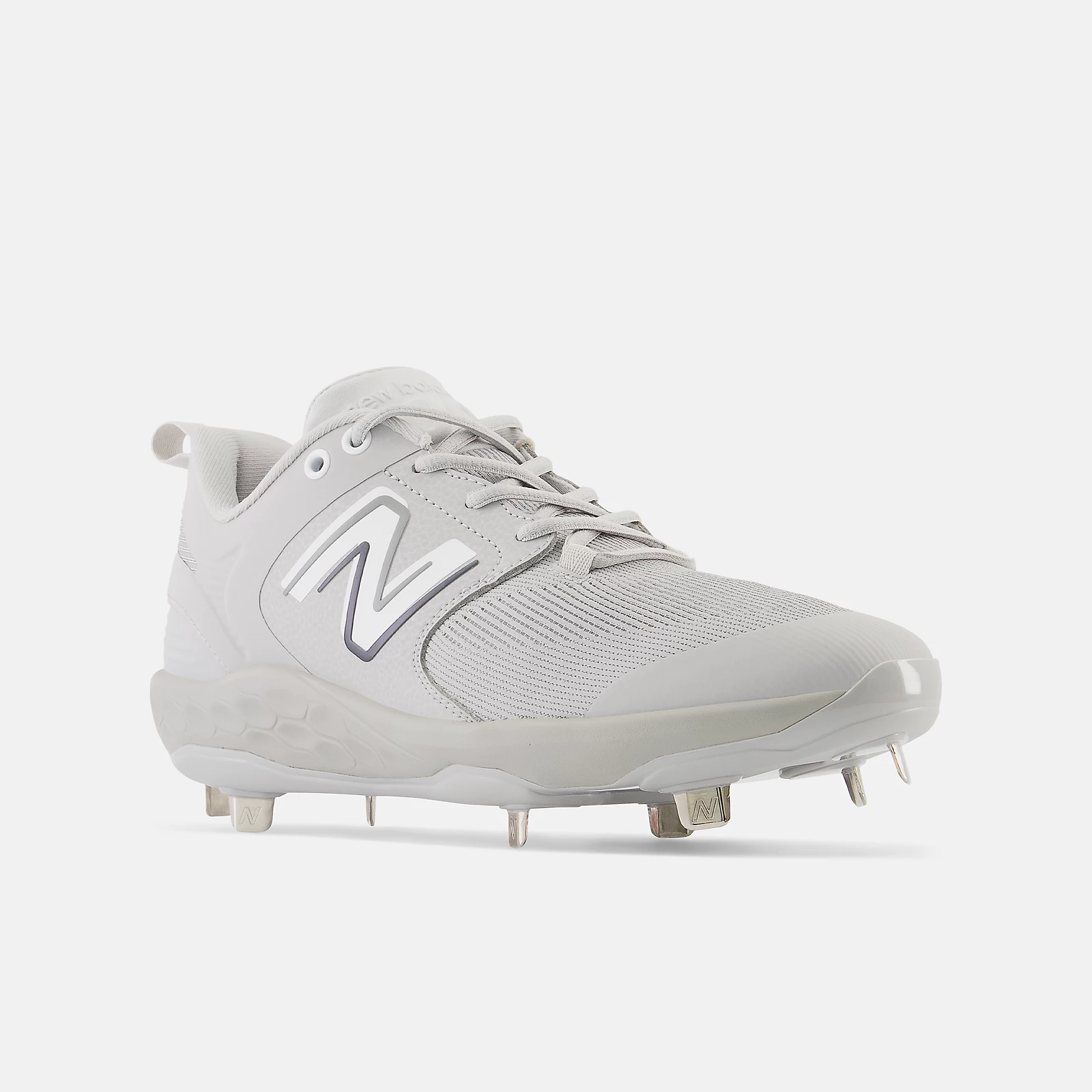 New Balance Grey/White L3000v6 Metal Spikes 2 New Balance Grey/White L3000v6 Metal Spikes - Image 2