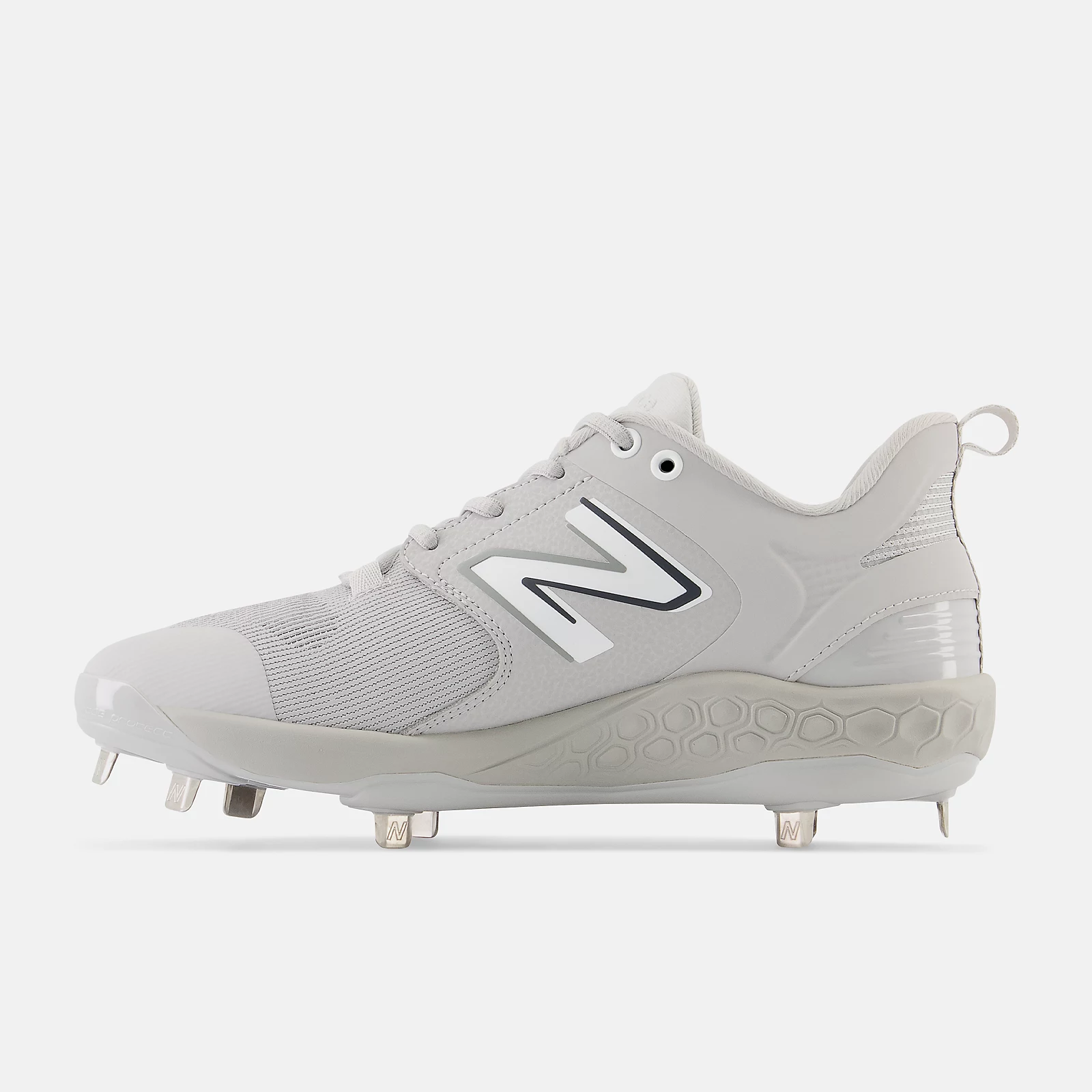 New Balance Grey/White L3000v6 Metal Spikes 3 New Balance Grey/White L3000v6 Metal Spikes - Image 3