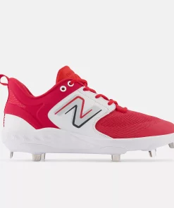 New Balance Red/White L3000v6 Metal Spikes
