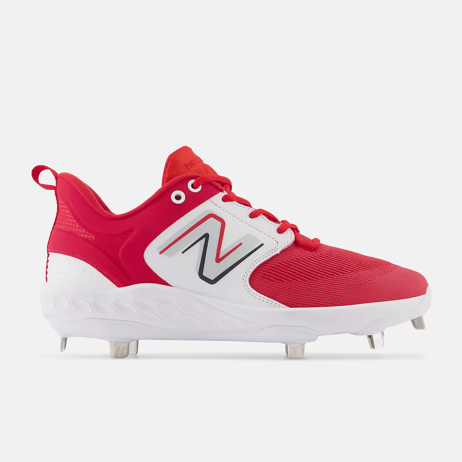 New Balance Red/White L3000v6 Metal Spikes 1 New Balance Red/White L3000v6 Metal Spikes