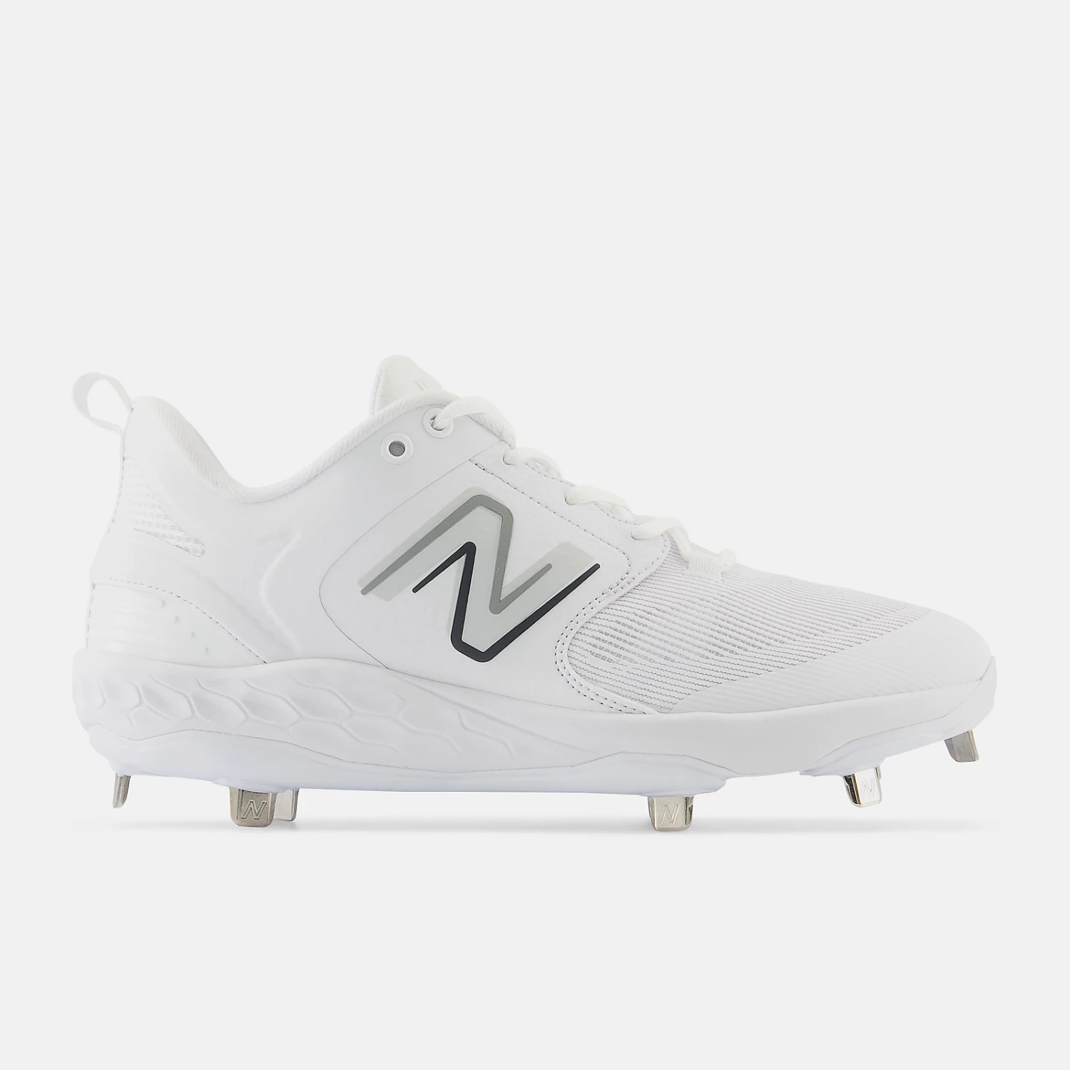 New Balance White L3000v6 Metal Spikes 1 New Balance White L3000v6 Metal Spikes