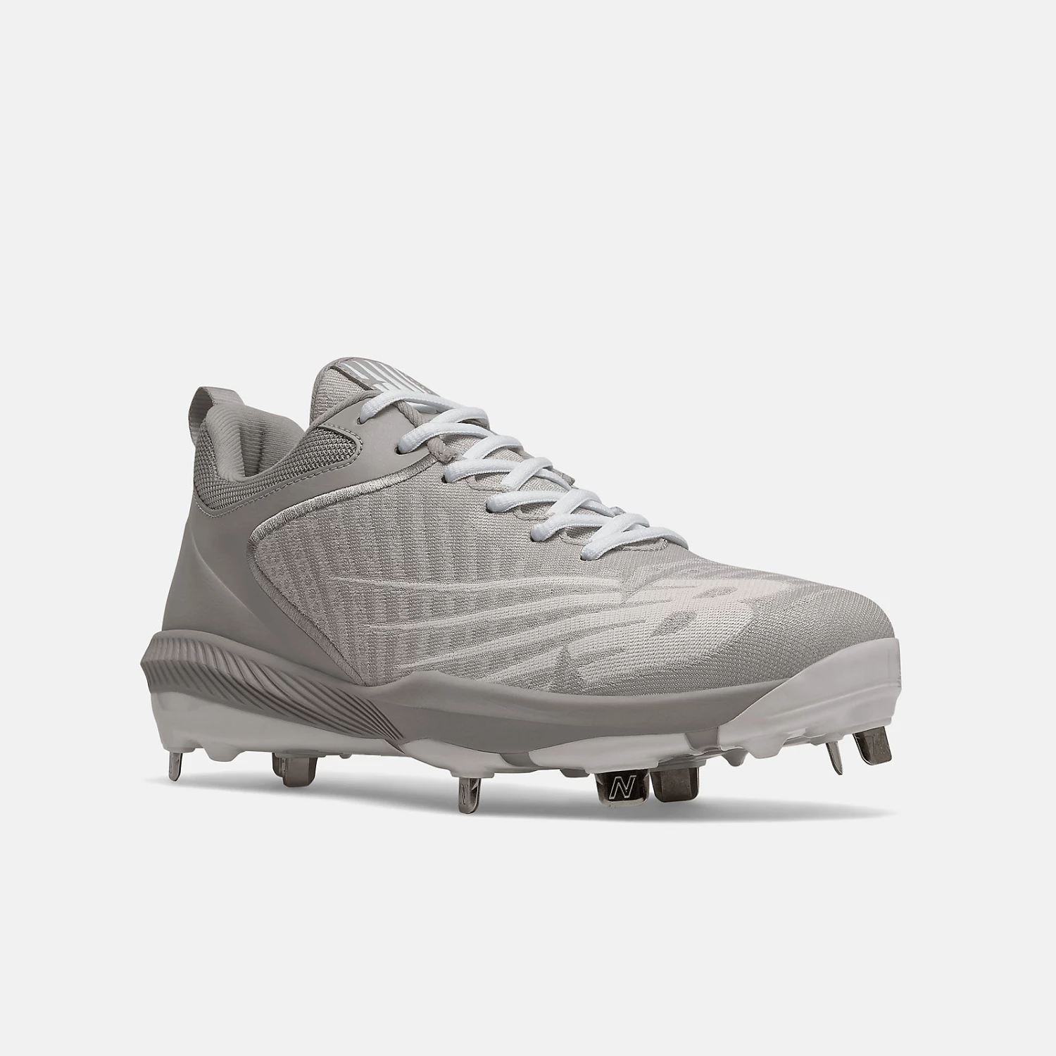 New Balance – Grey/White FuelCell 4040v6 Metal Spikes (L4040TG6) 4 New Balance – Grey/White FuelCell 4040v6 Metal Spikes (L4040TG6) - Image 4