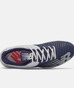 New Balance – Navy/White FuelCell 4040v6 Metal Spikes (L4040TN6) -Wilson Shop l4040tn6 4