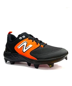 New Balance Black/Orange PL3000v6 Molded Cleats