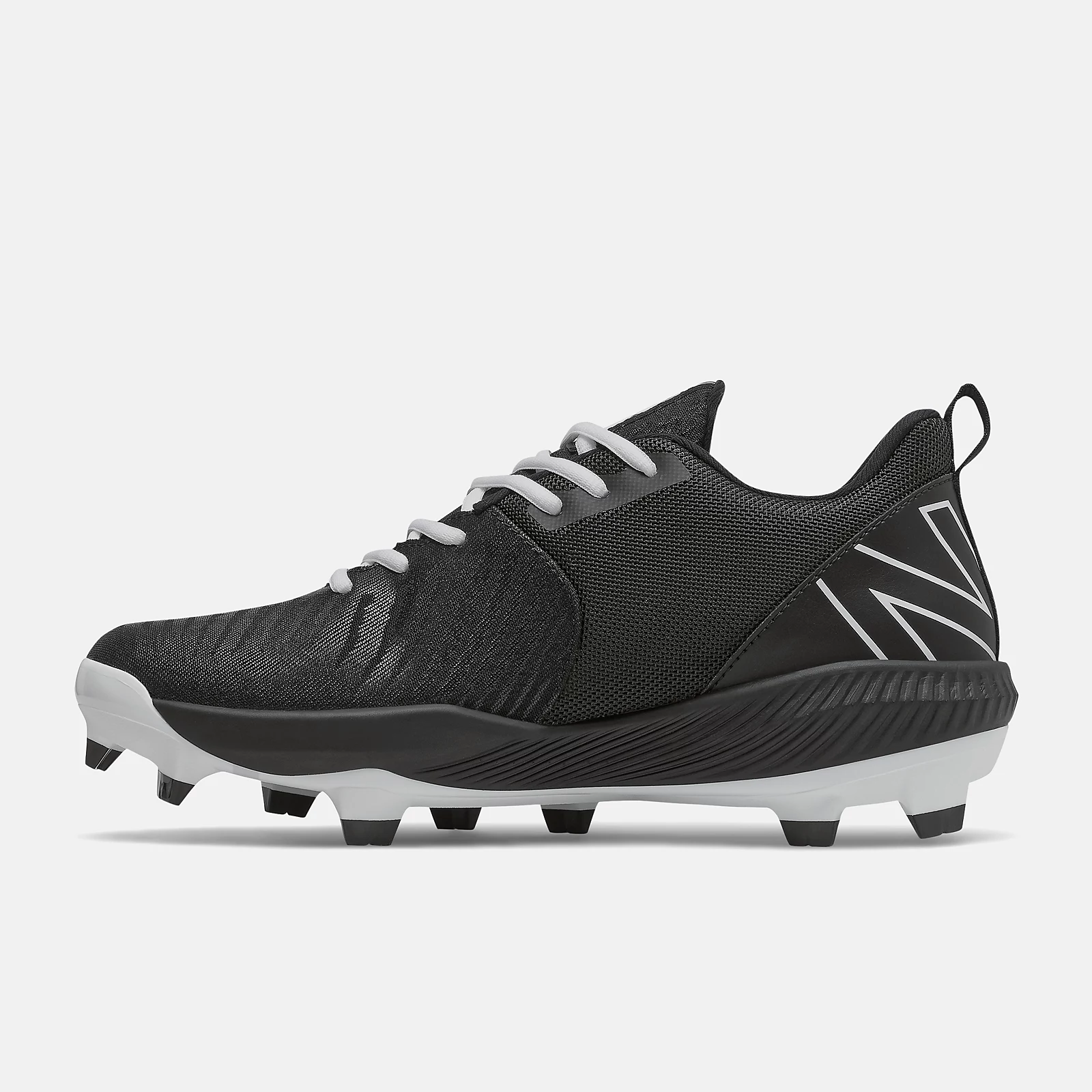 New Balance – Black/White FuelCell 4040v6 Molded Cleats (PL4040K6) 3 New Balance – Black/White FuelCell 4040v6 Molded Cleats (PL4040K6) - Image 3