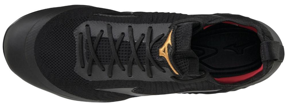 Mizuno Pro Dominant Knit Men’s Spikes – Black (320646) 4 Mizuno Pro Dominant Knit Men’s Spikes – Black (320646) - Image 4