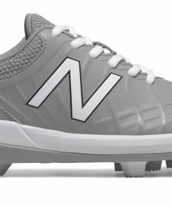 New Balance 4040v5 Youth Molded Cleats – Grey/White (J4040TG5)