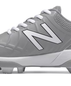 Alternative view of New Balance 4040v5 Youth Molded Cleats – Grey/White (J4040TG5)