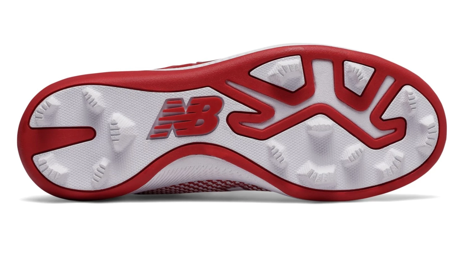 New Balance – Red/White Junior Low Rubber Baseball Cleats (J4040TR4) 4 New Balance – Red/White Junior Low Rubber Baseball Cleats (J4040TR4) - Image 4