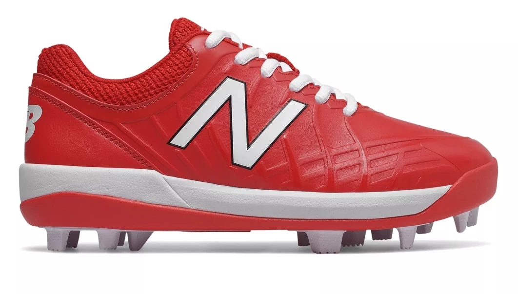 New Balance 4040v5 Youth Molded Cleats – Red/White (J4040TR5) 1 New Balance 4040v5 Youth Molded Cleats – Red/White (J4040TR5)