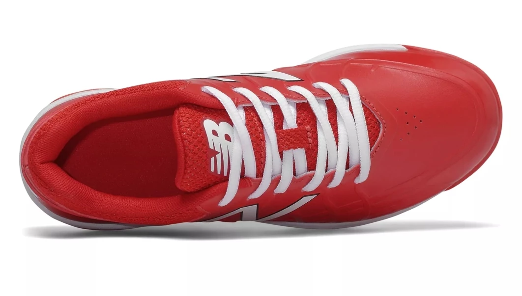 New Balance 4040v5 Youth Molded Cleats – Red/White (J4040TR5) 3 New Balance 4040v5 Youth Molded Cleats – Red/White (J4040TR5) - Image 3