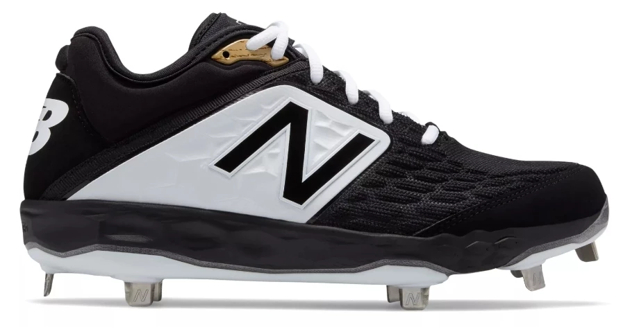 New Balance – Black/White Low-Cut L3000v4 Metal Spikes (L3000BK4) 1 New Balance – Black/White Low-Cut L3000v4 Metal Spikes (L3000BK4)