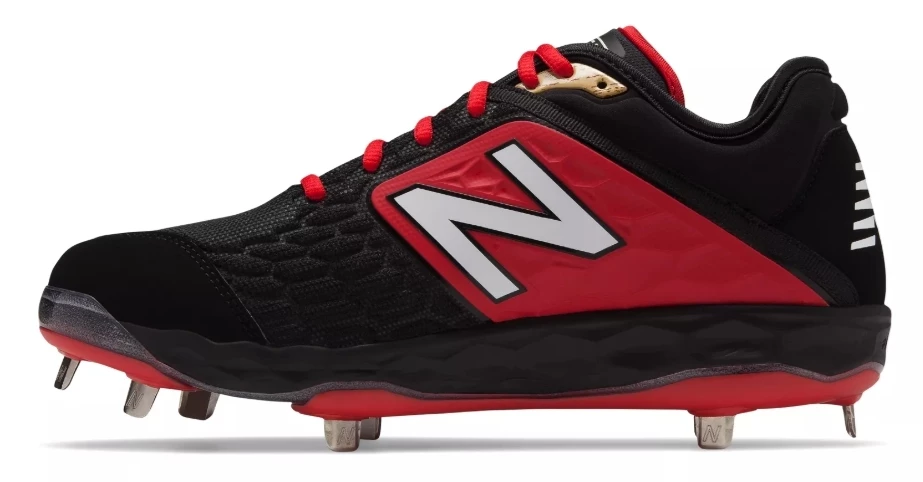 New Balance – Black/Red Low-Cut L3000v4 Metal Spikes (L3000BR4) 2 New Balance – Black/Red Low-Cut L3000v4 Metal Spikes (L3000BR4) - Image 2