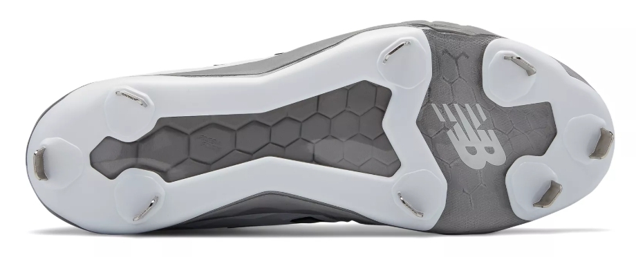 New Balance – Grey/White Low-Cut L3000v4 Metal Spikes (L3000GW4) 3 New Balance – Grey/White Low-Cut L3000v4 Metal Spikes (L3000GW4) - Image 3
