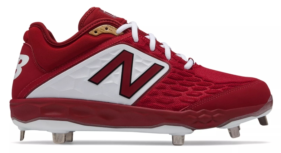 New Balance – Cardinal/White Low-Cut L3000v4 Metal Spikes (L3000MW4) 1 New Balance – Cardinal/White Low-Cut L3000v4 Metal Spikes (L3000MW4)