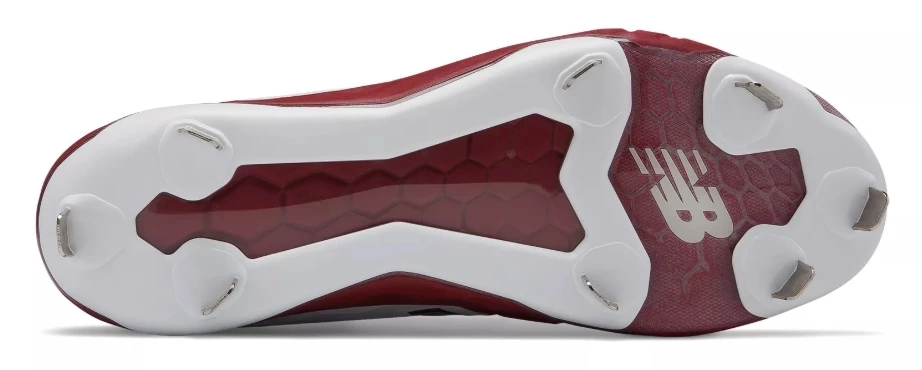 New Balance – Cardinal/White Low-Cut L3000v4 Metal Spikes (L3000MW4) 3 New Balance – Cardinal/White Low-Cut L3000v4 Metal Spikes (L3000MW4) - Image 3