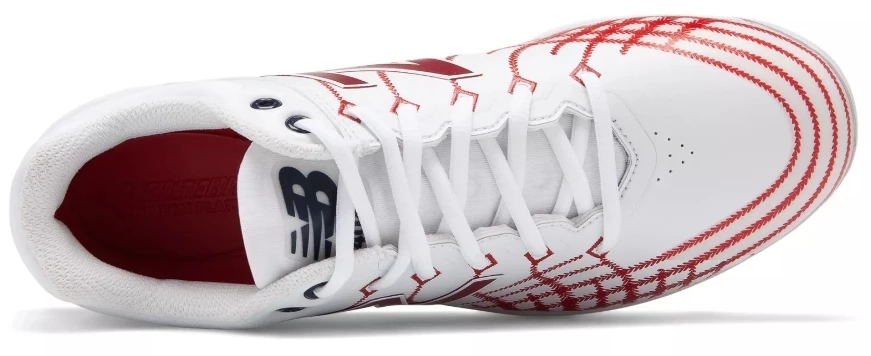 New Balance – White/Red Hero 4040v5 Metal Spikes (L4040AS5) 3 New Balance – White/Red Hero 4040v5 Metal Spikes (L4040AS5) - Image 3