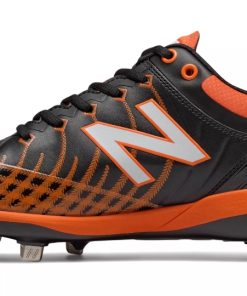 Alternative view of New Balance 4040v5 Metal Spikes – Black/Orange (L4040BO5)