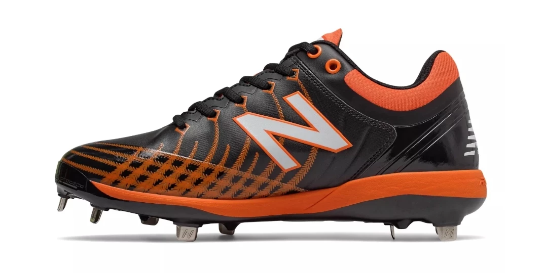 New Balance 4040v5 Metal Spikes – Black/Orange (L4040BO5) 2 New Balance 4040v5 Metal Spikes – Black/Orange (L4040BO5) - Image 2