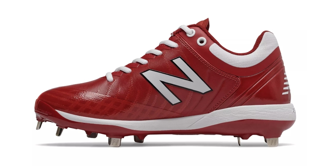 New Balance 4040v5 Metal Spikes – Cardinal/White (L4040MW5) 2 New Balance 4040v5 Metal Spikes – Cardinal/White (L4040MW5) - Image 2
