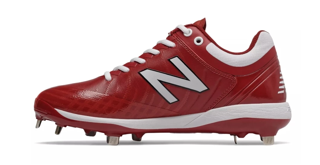 New Balance 4040v5 Metal Spikes – Cardinal/White (L4040MW5) 2 New Balance 4040v5 Metal Spikes – Cardinal/White (L4040MW5) - Image 2