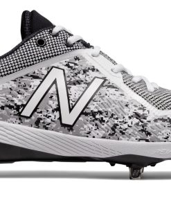 New Balance – White/Black Camo 4040v4 Baseball Spikes (L4040PW4)