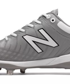Alternative view of New Balance 4040v5 Metal Spikes – Grey/White (L4040TG5)