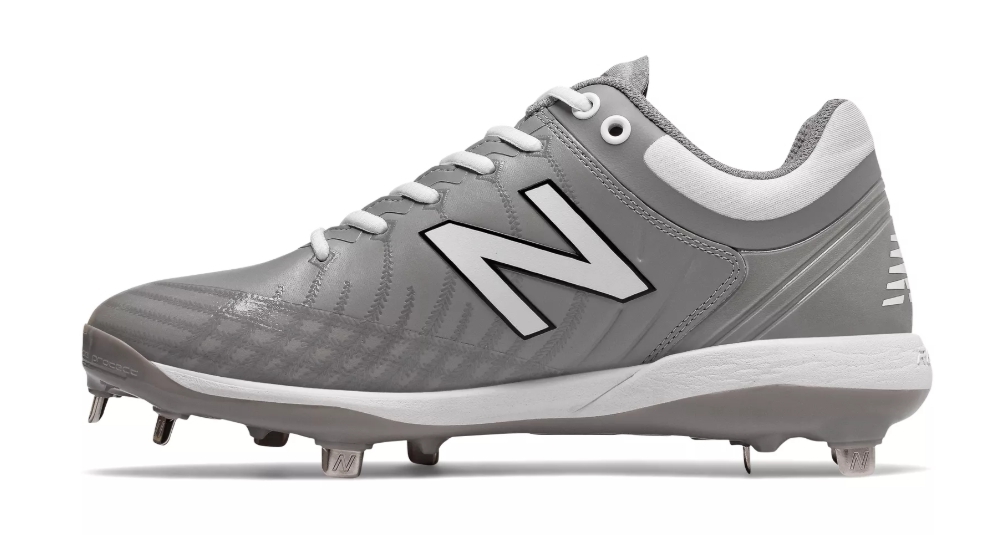 New Balance 4040v5 Metal Spikes – Grey/White (L4040TG5) 2 New Balance 4040v5 Metal Spikes – Grey/White (L4040TG5) - Image 2