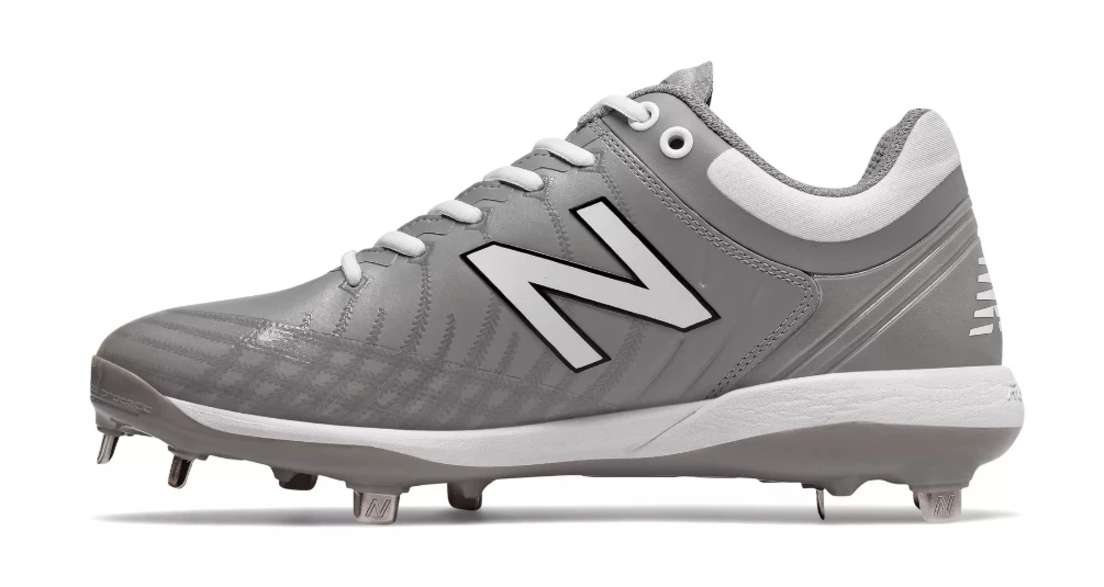 New Balance 4040v5 Metal Spikes – Grey/White (L4040TG5) 2 New Balance 4040v5 Metal Spikes – Grey/White (L4040TG5) - Image 2
