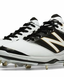 New Balance – White/Black Low 4040v3 Baseball Spikes (L4040WT3)