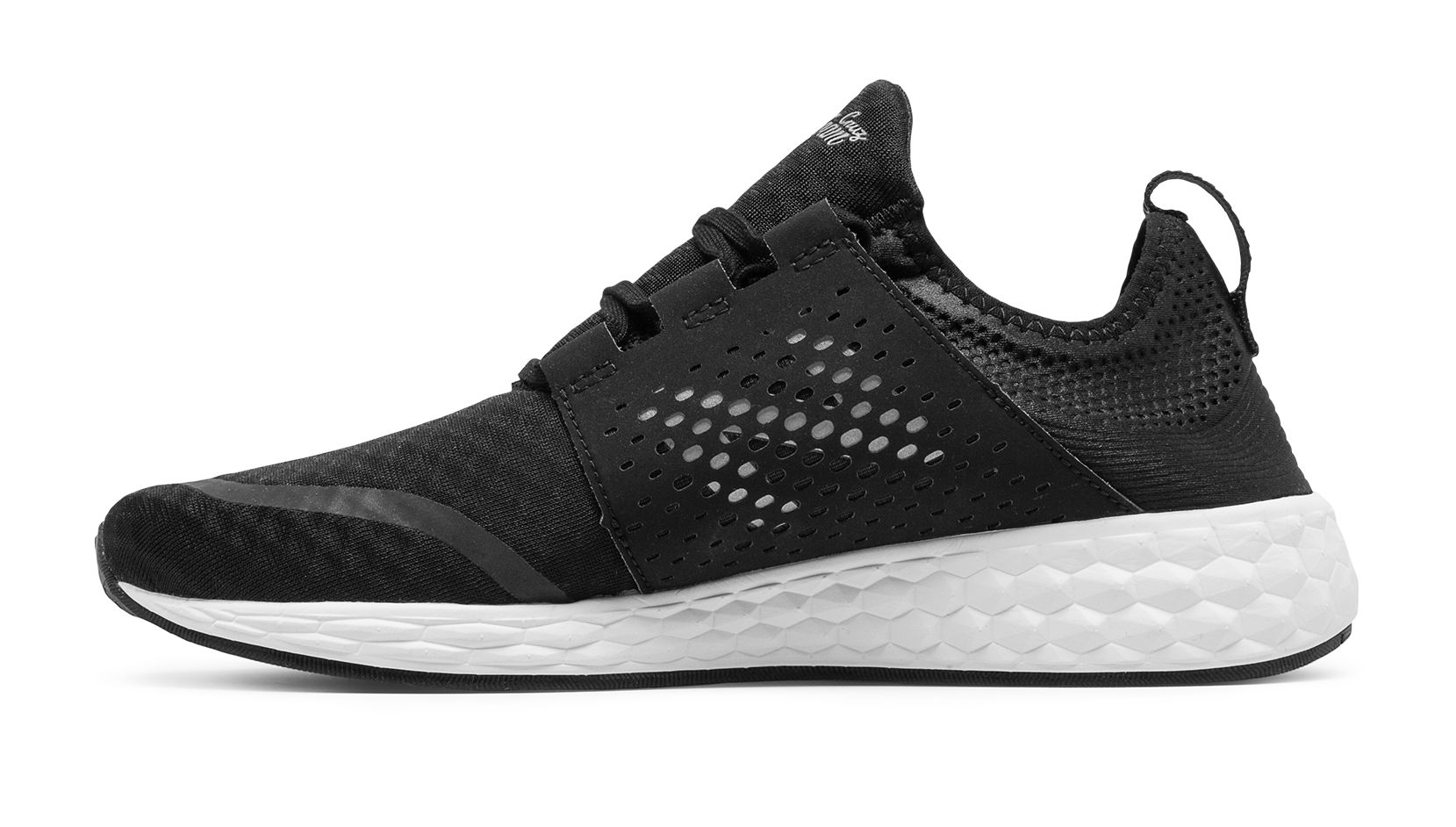 New Balance – Black/White Fresh Foam Running Shoes (MCRUZBK) 2 New Balance – Black/White Fresh Foam Running Shoes (MCRUZBK) - Image 2