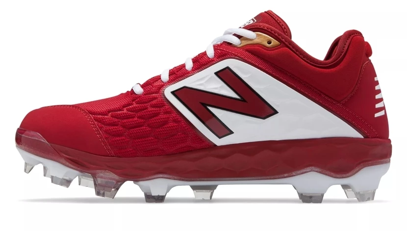 New Balance – Men’s Cardinal/White 3000v4 Fresh Foam Molded Cleat (PL3000M4) 2 New Balance – Men’s Cardinal/White 3000v4 Fresh Foam Molded Cleat (PL3000M4) - Image 2