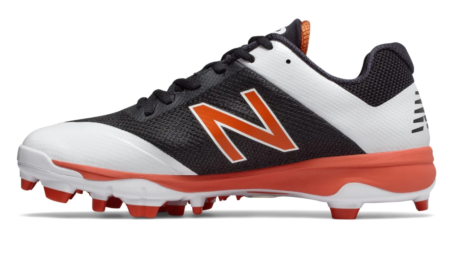 New Balance – Orange/Black Low Rubber Baseball Cleats (PL4040B4) 2 New Balance – Orange/Black Low Rubber Baseball Cleats (PL4040B4) - Image 2