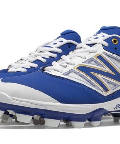 New Balance – Royal/White Low Rubber Baseball Cleats (PL4040D3)