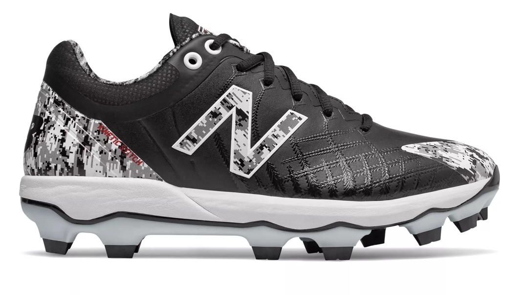New Balance 4040v5 Adult Molded Cleats – Black/White (PL4040E5) New Balance 4040v5 Adult Molded Cleats – Black/White (PL4040E5) -Wilson Shop products pl4040e5 1