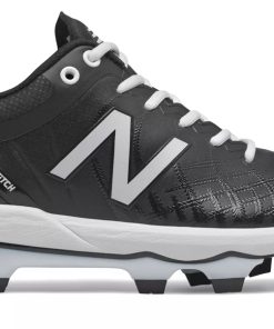 New Balance 4040v5 Adult Molded Cleat – Black/White (PL4040K5)