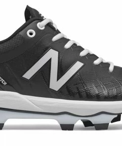 New Balance 4040v5 Adult Molded Cleat – Black/White (PL4040K5)