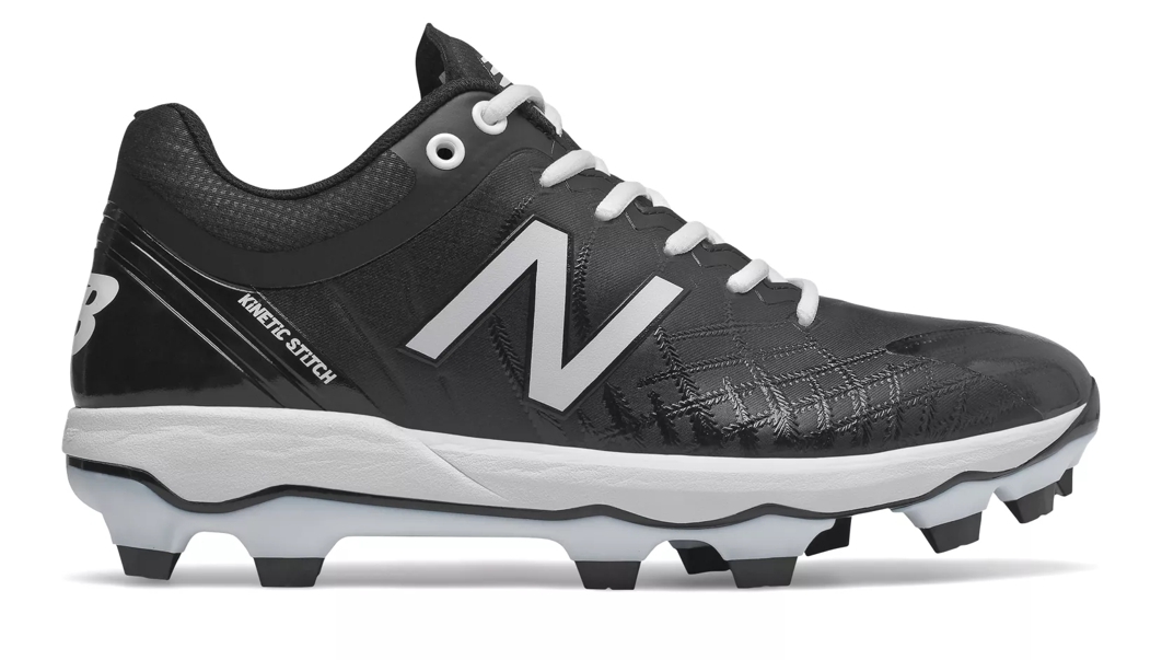 New Balance 4040v5 Adult Molded Cleat – Black/White (PL4040K5) New Balance 4040v5 Adult Molded Cleat – Black/White (PL4040K5) -Wilson Shop products pl4040k5 1