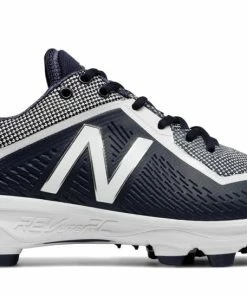 New Balance – Navy/White Low Rubber Baseball Cleats (PL4040N4)